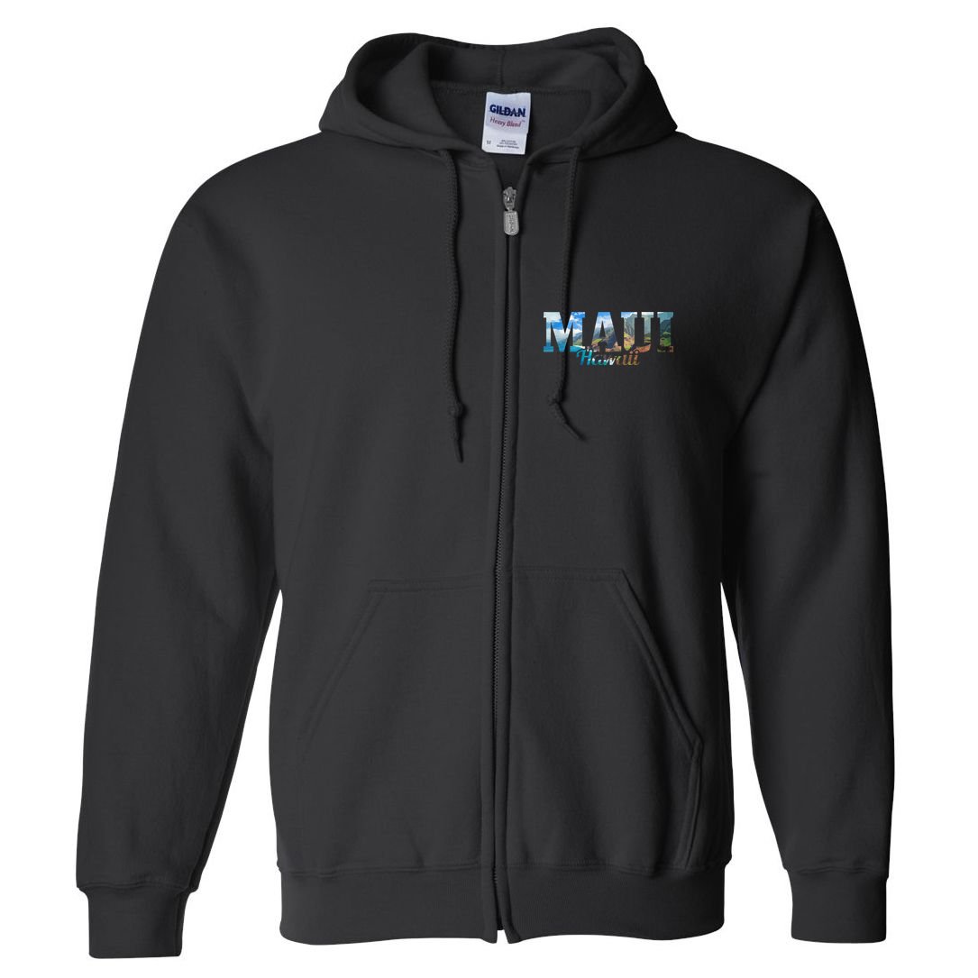 Maui Hawaii Hawaiian Islands Surf Surfing Surfer Gift Full Zip Hoodie