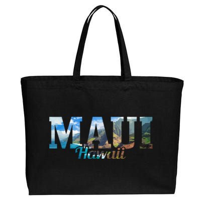 Maui Hawaii Hawaiian Islands Surf Surfing Surfer Gift Cotton Canvas Jumbo Tote