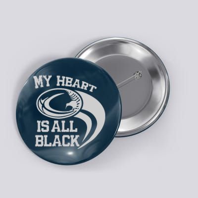 My Heart Is All Black Rugby New Zealand Fan Button