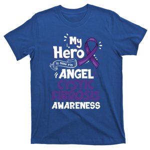 My Hero Is Now My Angel Cystic Fibrosis Awareness Gift T-Shirt