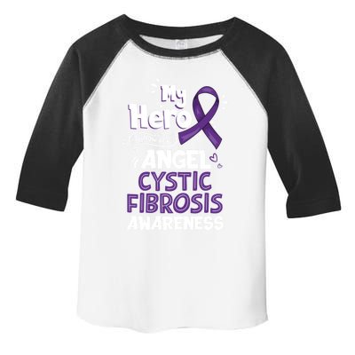 My Hero Is Now My Angel Cystic Fibrosis Awareness Gift Toddler Fine Jersey T-Shirt