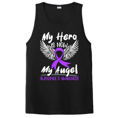 My Hero Is Now My Angel Detia Alzheimer's Awareness Meaningful Gift PosiCharge Competitor Tank