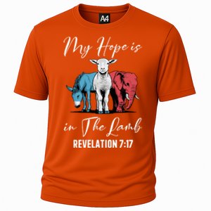 My Hope Is In The Lamb Christian Stand With Christ Gift Cooling Performance Crew T-Shirt