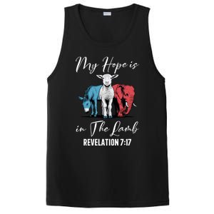 My Hope Is In The Lamb Christian Stand With Christ Gift PosiCharge Competitor Tank