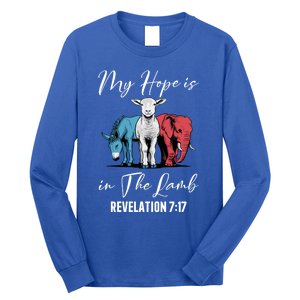 My Hope Is In The Lamb Christian Stand With Christ Gift Long Sleeve Shirt