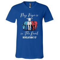 My Hope Is In The Lamb Christian Stand With Christ Gift V-Neck T-Shirt