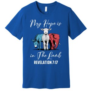 My Hope Is In The Lamb Christian Stand With Christ Gift Premium T-Shirt