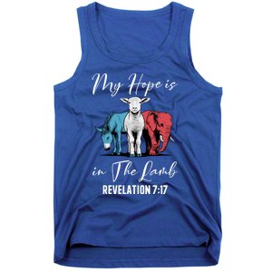 My Hope Is In The Lamb Christian Stand With Christ Gift Tank Top