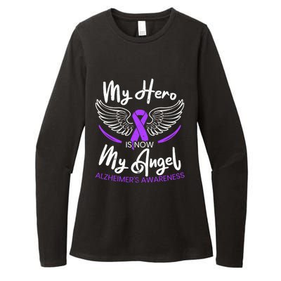 My Hero Is Now My Angel Detia Alzheimer's Awareness Cool Gift Womens CVC Long Sleeve Shirt