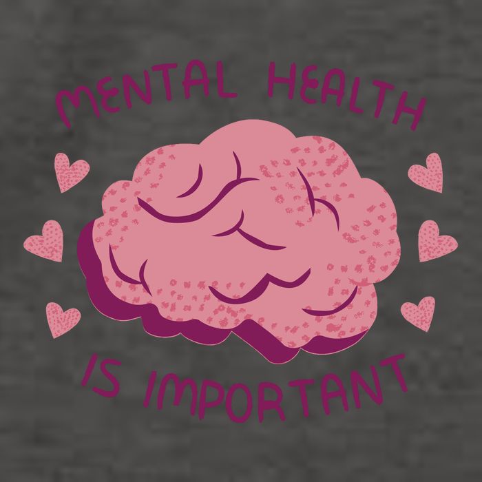 Mental Health Is Important Brain Vector Backpack