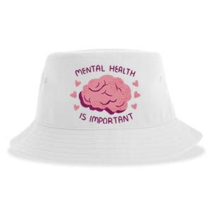 Mental Health Is Important Brain Sustainable Bucket Hat