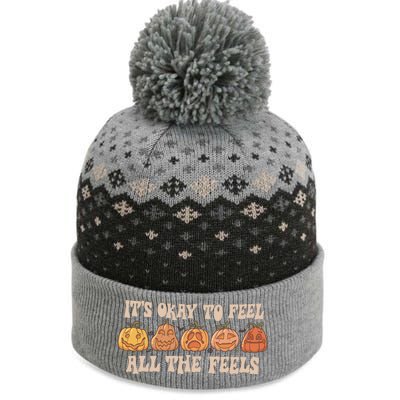 Mental Health Its Okay To Feel All The Feels The Baniff Cuffed Pom Beanie