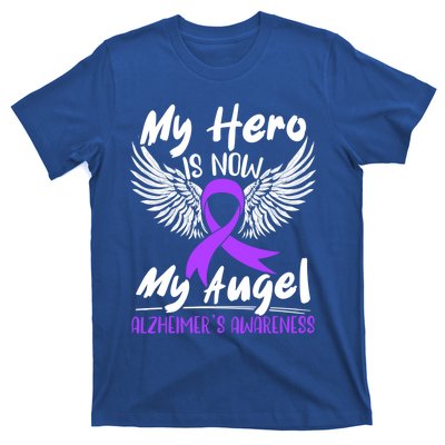 My Hero Is Now My Angel Detia Alzheimer's Awareness Gift T-Shirt