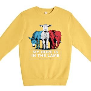 My Hope Is In The Lamb Premium Crewneck Sweatshirt