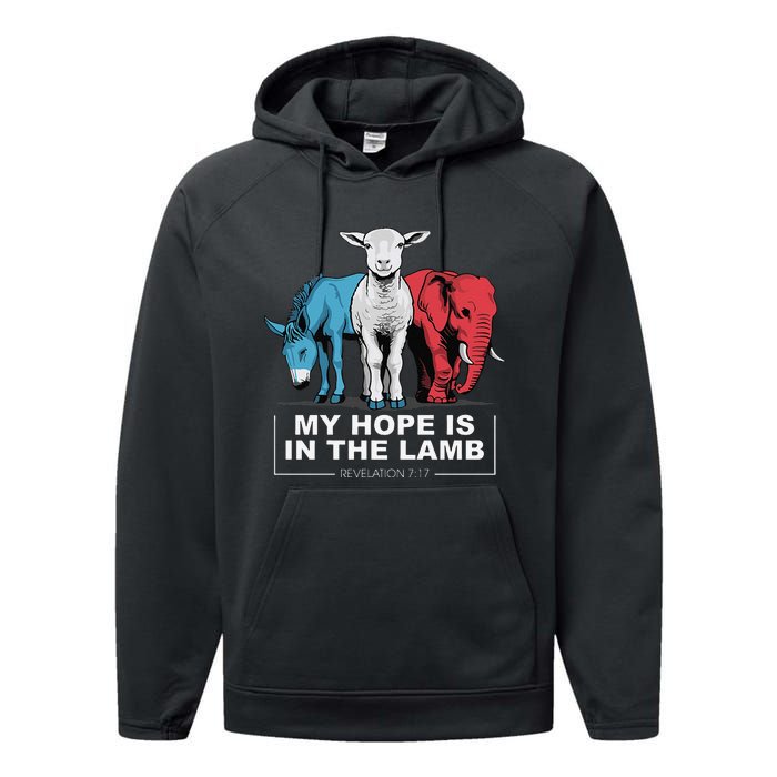 My Hope Is In The Lamb Performance Fleece Hoodie