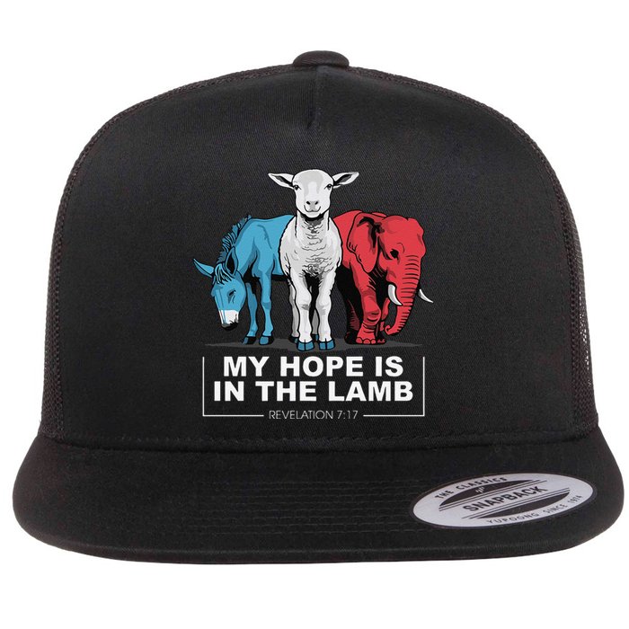 My Hope Is In The Lamb Flat Bill Trucker Hat