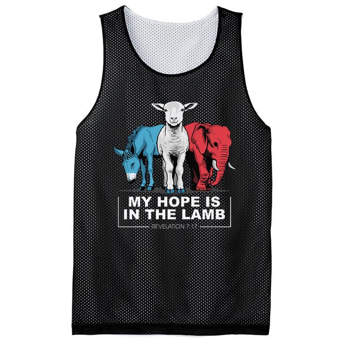 My Hope Is In The Lamb Mesh Reversible Basketball Jersey Tank