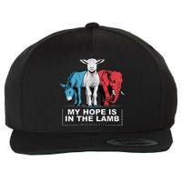 My Hope Is In The Lamb Wool Snapback Cap