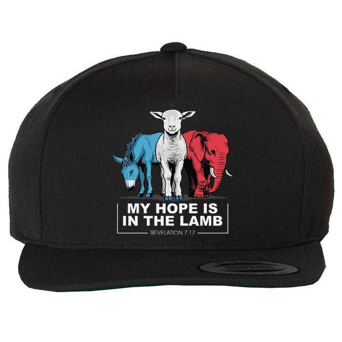 My Hope Is In The Lamb Wool Snapback Cap