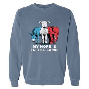 My Hope Is In The Lamb Garment-Dyed Sweatshirt