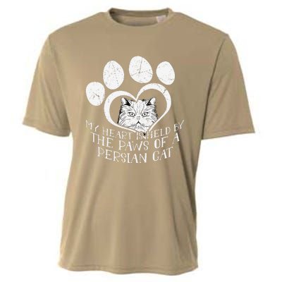 My Heart Is Held By The Paws Of A Persian Cat Cat Cooling Performance Crew T-Shirt