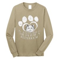 My Heart Is Held By The Paws Of A Persian Cat Cat Long Sleeve Shirt