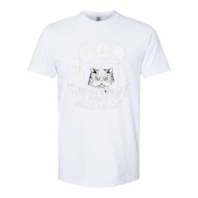 My Heart Is Held By The Paws Of A Persian Cat Cat Softstyle CVC T-Shirt