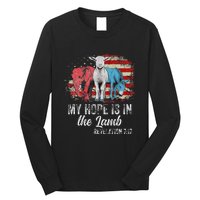 My Hope Is In The Lamb Funny Scripture Elephant Donkey Us Long Sleeve Shirt