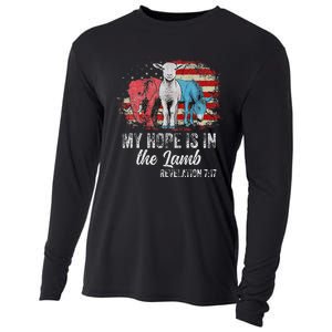 My Hope Is In The Lamb Funny Scripture Elephant Donkey Us Cooling Performance Long Sleeve Crew