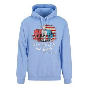 My Hope Is In The Lamb Funny Scripture Elephant Donkey Us Unisex Surf Hoodie