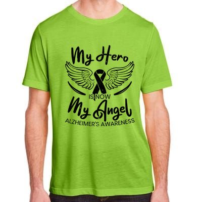 My Hero Is Now My Angel Detia Alzheimer's Awareness Gift Adult ChromaSoft Performance T-Shirt