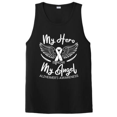 My Hero Is Now My Angel Detia Alzheimer's Awareness Gift PosiCharge Competitor Tank