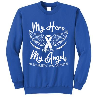 My Hero Is Now My Angel Detia Alzheimer's Awareness Gift Sweatshirt