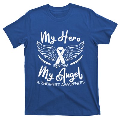 My Hero Is Now My Angel Detia Alzheimer's Awareness Gift T-Shirt