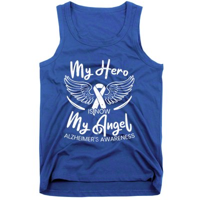 My Hero Is Now My Angel Detia Alzheimer's Awareness Gift Tank Top