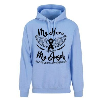 My Hero Is Now My Angel Detia Alzheimer's Awareness Gift Unisex Surf Hoodie