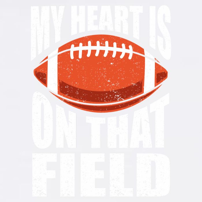 My Heart Is On That Field American Football Mom Dad Cute Gift Baby Bodysuit