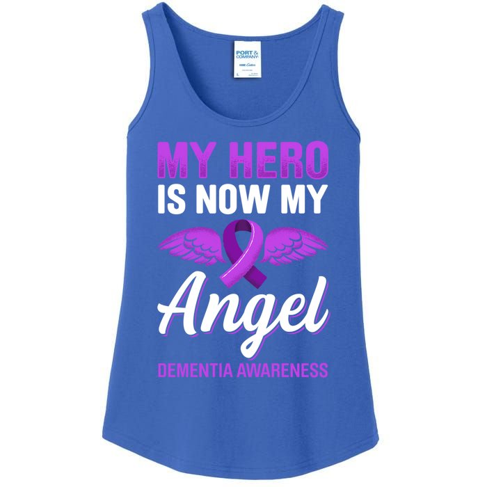 My Hero Is Now My Angel Detia Awareness Alzheimer Cute Gift Ladies Essential Tank