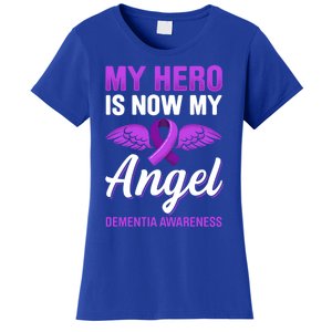 My Hero Is Now My Angel Detia Awareness Alzheimer Cute Gift Women's T-Shirt