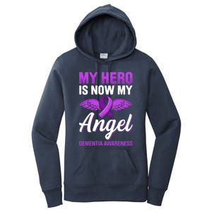 My Hero Is Now My Angel Detia Awareness Alzheimer Cute Gift Women's Pullover Hoodie