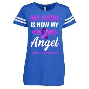 My Hero Is Now My Angel Detia Awareness Alzheimer Cute Gift Enza Ladies Jersey Football T-Shirt