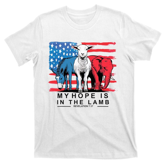 My Hope Is In The Lamb Christian Political Jesus 2024 T-Shirt