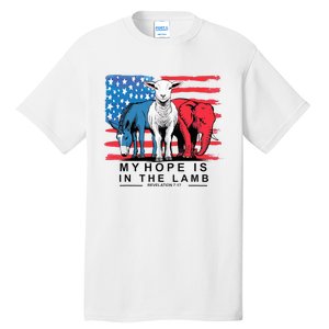 My Hope Is In The Lamb Christian Political Jesus 2024 Tall T-Shirt