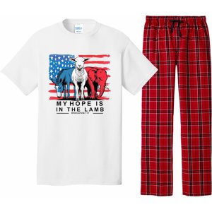 My Hope Is In The Lamb Christian Political Jesus 2024 Pajama Set