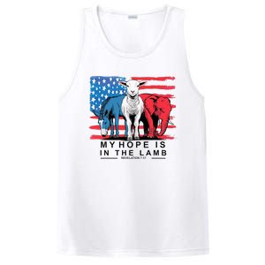 My Hope Is In The Lamb Christian Political Jesus 2024 PosiCharge Competitor Tank