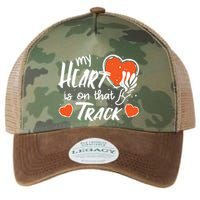 My Heart Is On That Track Track And Field Mom Legacy Tie Dye Trucker Hat