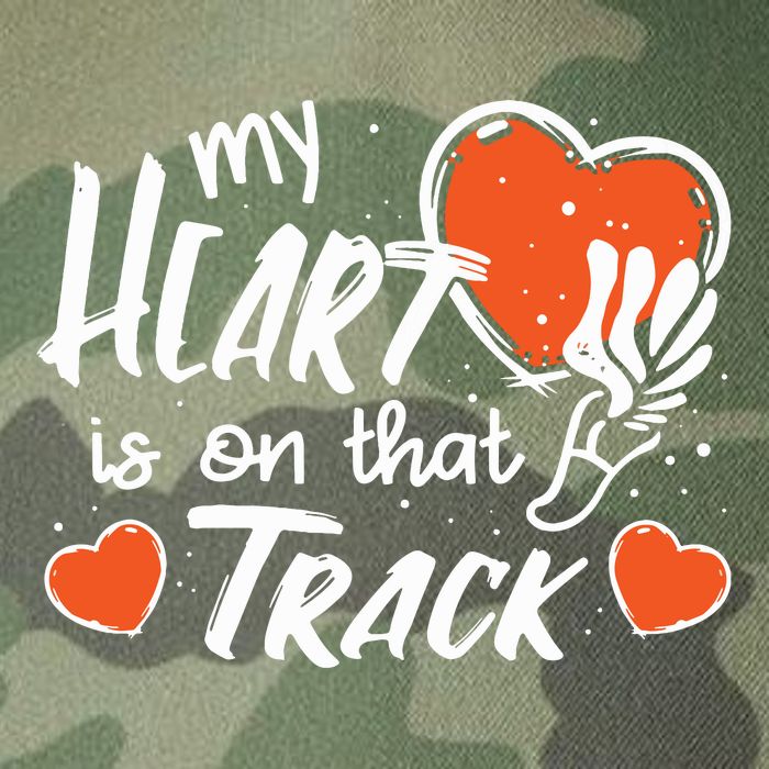 My Heart Is On That Track Track And Field Mom Legacy Tie Dye Trucker Hat