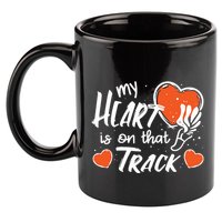 My Heart Is On That Track Track And Field Mom 11oz C Handle Ceramic Mug
