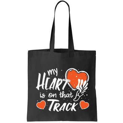 My Heart Is On That Track Track And Field Mom Bag