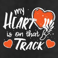 My Heart Is On That Track Track And Field Mom Tumbler